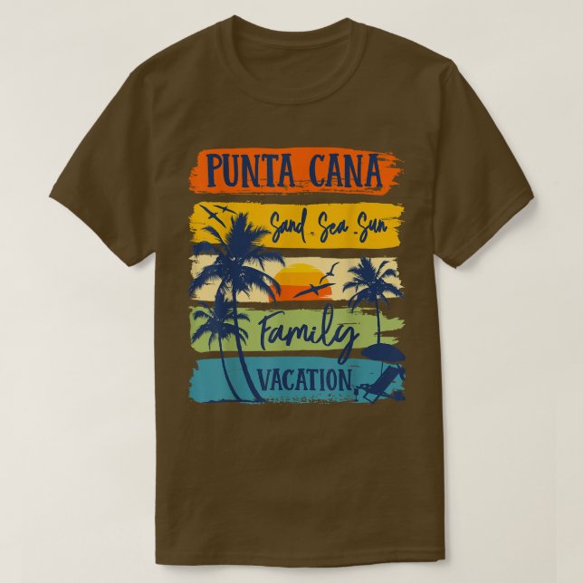 Punta Cana Dominican Vacation 2022 Matching Family T Shirt (Design framsida)