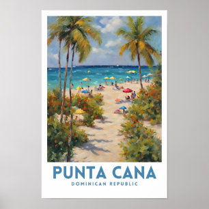 Punta Cana Dominikanska republiken Aesthetic Trave Poster