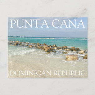 Punta Cana Dominikanska republiken Beach och Vågar Vykort