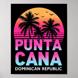 Punta Cana Dominikanska republiken Beach Vacation Poster