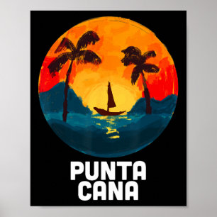 Punta Cana Dominikanska republiken Beacher Vacatio Poster