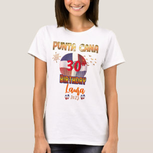 Punta Cana Dominikanska republiken Birthday Resa G T Shirt