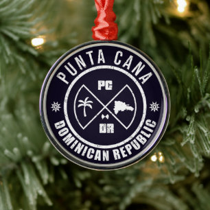 Punta Cana Dominikanska republiken - Distress Julgransprydnad Metall