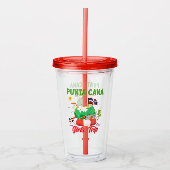 Punta Cana Dominikanska republiken Girls Resa Take Away Mugg (Framsida)