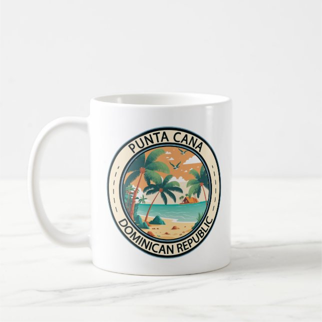 Punta Cana Dominikanska republiken Hut Badge Kaffemugg (Vänster)