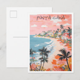 Punta Cana Dominikanska Republiken Konst Resa Vykort