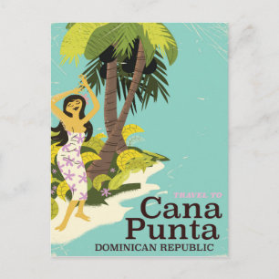 Punta Cana Dominikanska republiken Resaaffisch Vykort
