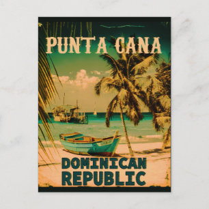 Punta Cana Dominikanska republiken - Retro Souveni Helg Vykort