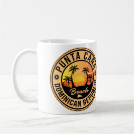 Punta Cana Dominikanska republiken - Retro Souveni Kaffemugg