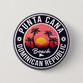 Punta Cana Dominikanska republiken - Retro Souveni Knapp