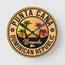Punta Cana Dominikanska republiken - Retro Souveni Rund Klocka