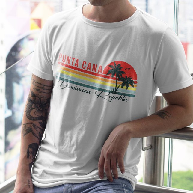 Punta Cana Dominikanska republiken - Retro Souveni T Shirt (Skapare uppladdad)