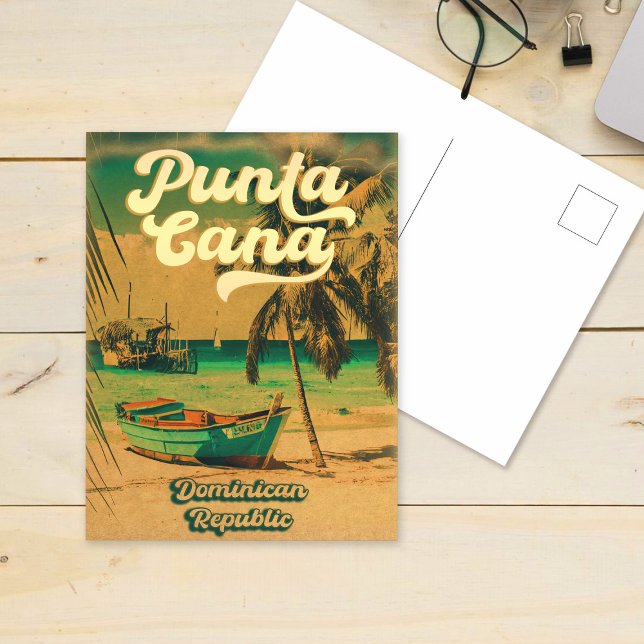 Punta Cana Dominikanska republiken - Retro Souveni Vykort (Skapare uppladdad)
