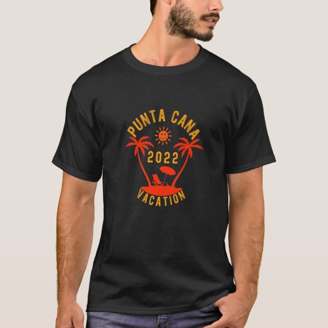 Punta Cana Dominikanska republiken Sommarvinning R T Shirt (Framsida)