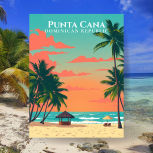 Punta Cana Dominikanska Republiken Strand Resa Kon Vykort