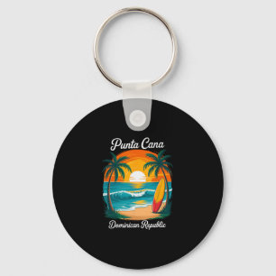 Punta Cana Dominikanska republiken Strand Solnedgå Nyckelring