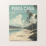 Punta Cana Dominikanska republiken Travel Art Vint Pussel<br><div class="desc">Punta Cana-vektorkonsdesign. Bávaro-området och Punta Cana förenar sig med det som kallas La Costa del Coco,  eller Coconut Kusten,  en lavish,  allomfattande resort.</div>