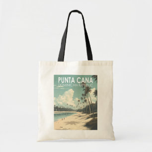 Punta Cana Dominikanska republiken Travel Art Vint Tygkasse