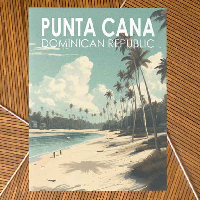 Punta Cana Dominikanska republiken Travel Art Vint Vykort (Skapare uppladdad)