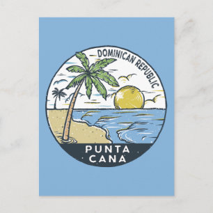 Punta Cana Dominikanska republikens Vintage Vykort