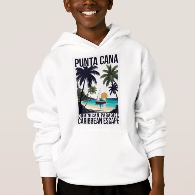 Punta Cana Dominikanskt Paradis T Shirt (Framsida)