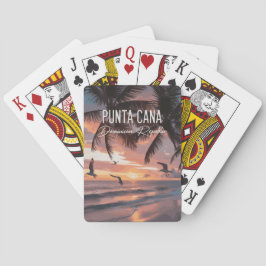 Punta Cana DR Retro Seagull Souvenir tropical Casinokort
