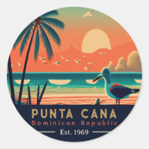 Punta Cana DR Retro Sunset Souvenirs 1960-talet