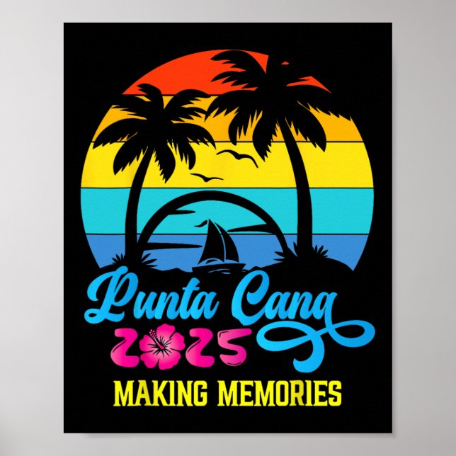 Punta Cana familjesemester 2025 Dominikanska repub Poster (Framsidan)