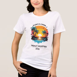 Punta Cana Familjesemester Matchande Familje T-Shi T Shirt
