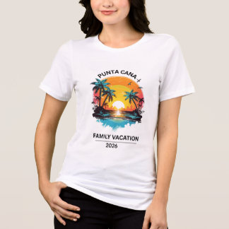 Punta Cana Familjesemester Matchande Familje T-Shi T Shirt