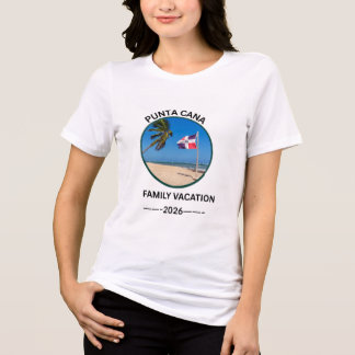 Punta Cana Familjesemester T-Shirt Dominikanska Re