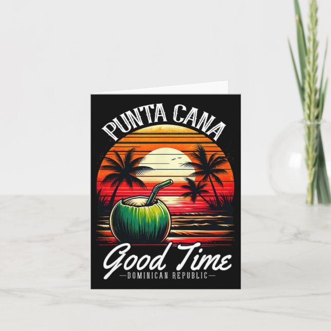 Punta Cana familjeseminar-shirt Dominikanska repub Kort (Framsida)