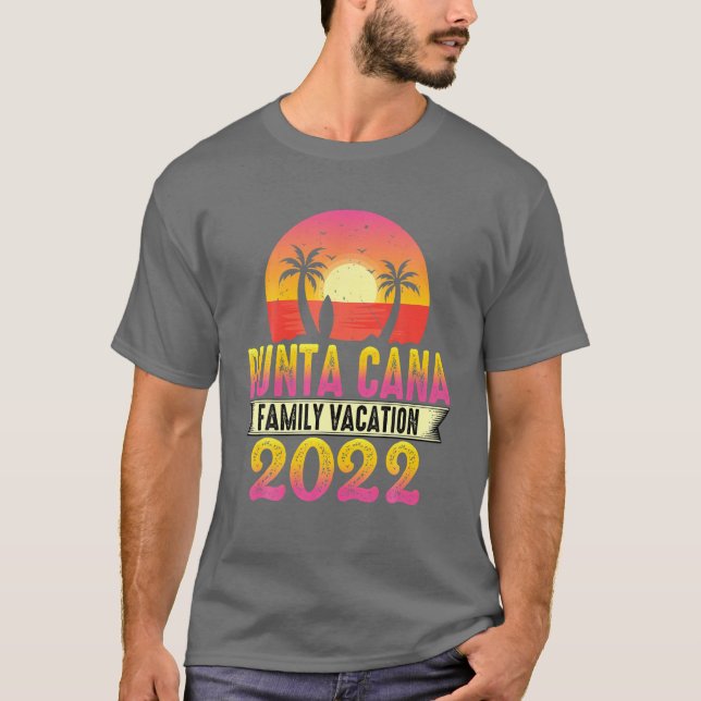Punta Cana Family Vacation 2022 Matching Dominican T Shirt (Framsida)