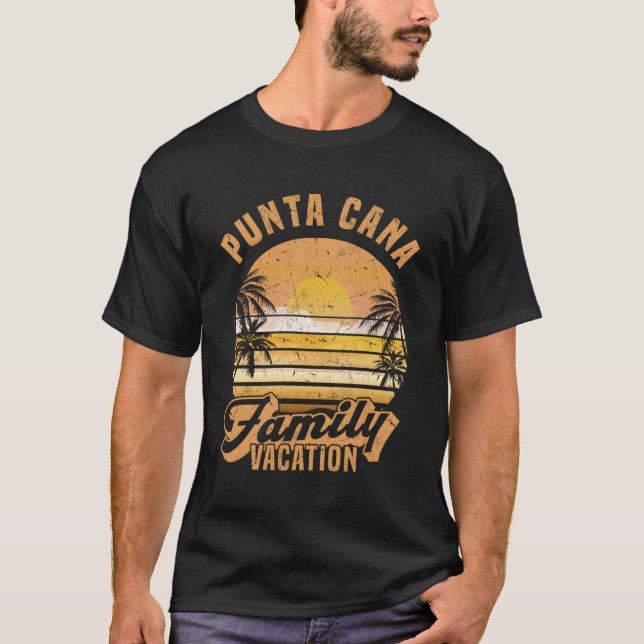 Punta Cana Family Vacation 2022 T Shirt (Framsida)