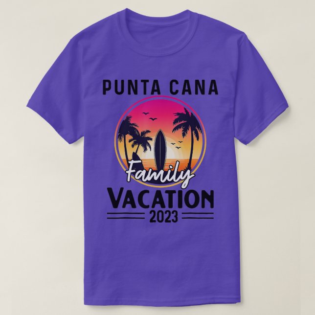 Punta Cana Family Vacation 2023 Matching Dominican T Shirt (Design framsida)