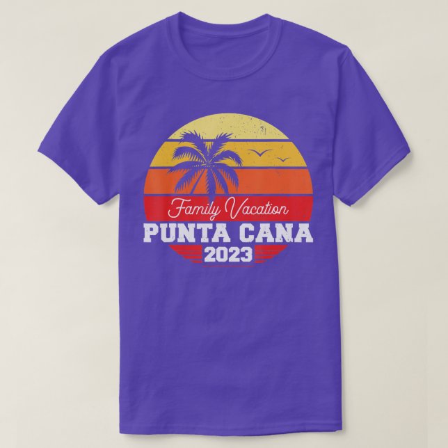 Punta Cana Family Vacation 2023 Matching Helgdag S T Shirt (Design framsida)