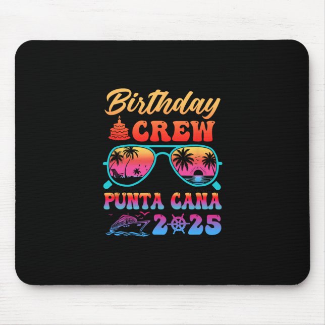Punta Cana Födelsedags Crew Semester Kryssning 202 Musmatta (Framsidan)