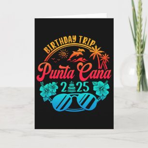 Punta Cana Födelsedagsresa 2025 Kryssningsfirande Kort