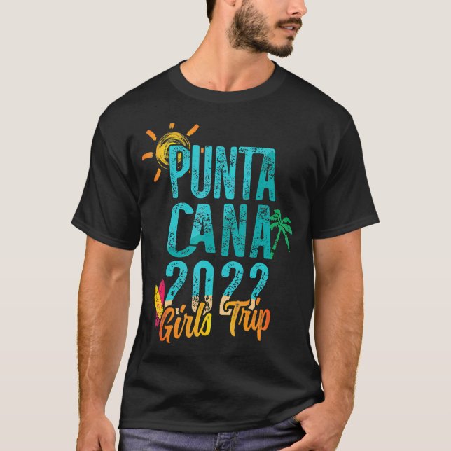 Punta Cana Girls Resa 2022 Dominikanska republiken T Shirt (Framsida)