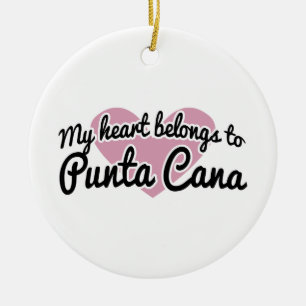 Punta Cana hjärta Julgransprydnad Keramik