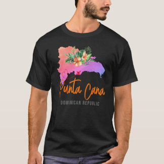 Punta Cana Karta Matching Vacation Family Girls re T Shirt