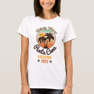 Punta Cana personalize Vacation 2023 Retro 60s T Shirt