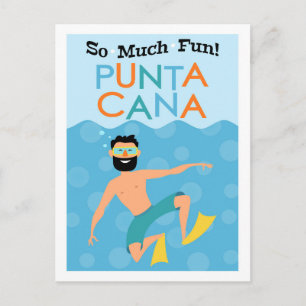 Punta Cana Roligt Hipster Travel Vykort
