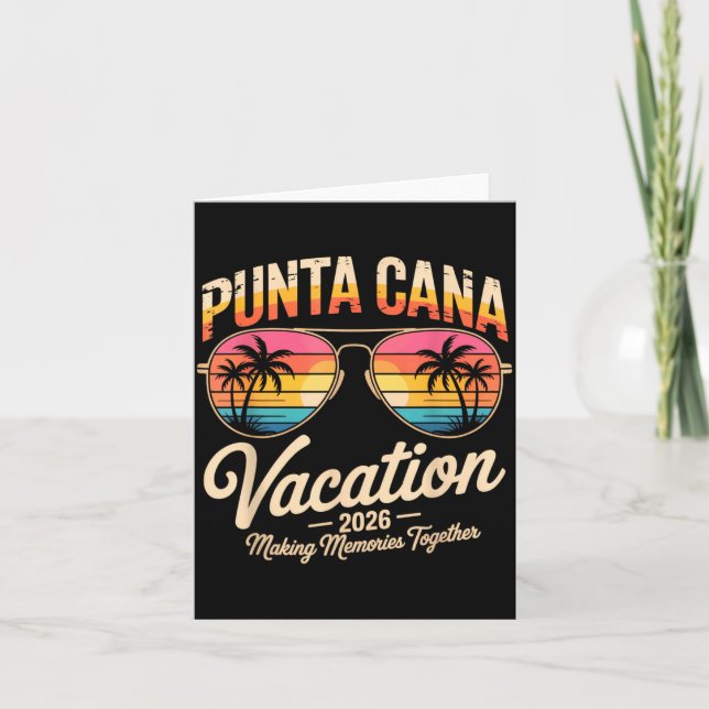 Punta Cana Semester 2026 Skapar Minnen Sommar Be Kort (Framsida)