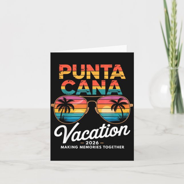 Punta Cana Semester 2026 Skapar Minnen Sommar Be Kort (Framsida)