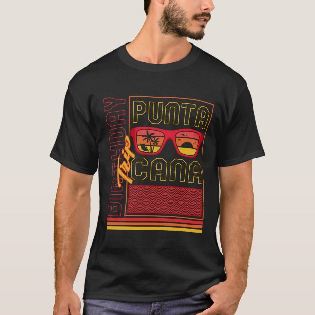 Punta Cana Shirt, Birthday Resa Punta Cana Tee (Framsida)