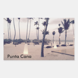 Punta Cana Sticker Rektangulärt Klistermärke