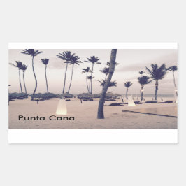 Punta Cana Sticker Rektangulärt Klistermärke