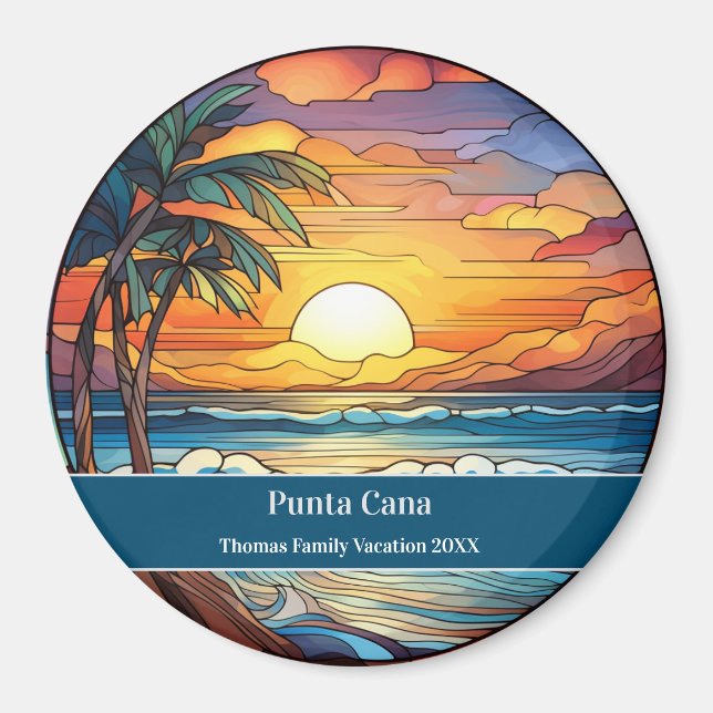 Punta Cana Strand Semester Magnet (Framsidan)
