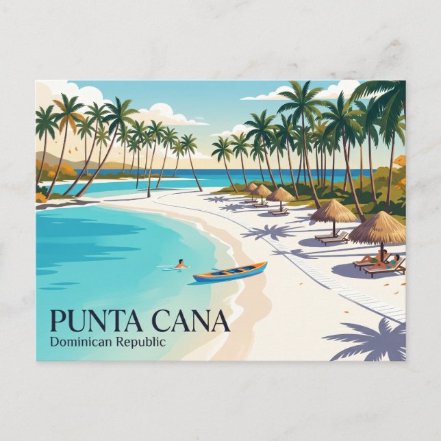 Punta Cana-stranden Dominikanska republiken Vykort (Framsida)